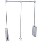 Emuca - Kleiderlift f&uuml;r Schrank, Ausziehbarer Kleiderlift 600-830mm Breite,