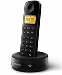 PHILIPS Festnetztelefon D2601B/01 Single - Schnurloses Telefon - 1'6-Zoll-Display -