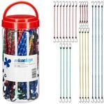 Relaxdays Spanngummi 24er Set, Gep&auml;ckspanner f&uuml;r Auto & Fahrrad, 5 Gr&ouml;&szlig;en,