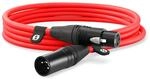 R&Oslash;DE XLR-3 Hochwertiges XLR-Kabel (3 m, rot)