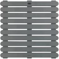 WENKO Duschmatte Mod. Indoor & Outdoor Grau 55 x 55 cm Badematte, Bodenrost f&uuml;r