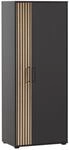 Schildmeyer Aktenschrank Hank 701971, Schwarzmatt/Akustikpaneel Optik, 65 x 41 x