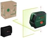 Bosch Kreuzlinienlaser AdvancedLevel 2G (selbstnivellierendes Laserkreuz, gr&uuml;ner