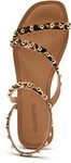 GIOSEPPO OGEMA Sandalen aus Leopardenleder, leopard, 41 EU