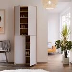 Forte Alice Springs Schuhschrank 70 80, Flurschrank mit 4 T&uuml;ren und 8...