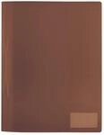 HERMA 19496 Schnellhefter A4 Transluzent Braun, Sichthefter aus Kunststoff mit