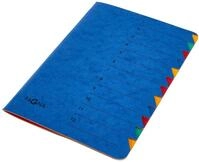 Pagna Ordnungsmappe Easy (Sammelmappe, 12 F&auml;cher, 1-12) blau, 1 St&uuml;ck