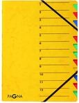 Pagna Ordnungsmappe Easy (Sammelmappe, 12 F&auml;cher, 1-12) gelb