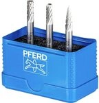 PFERD HSS-Fr&auml;sstift Set, 3-tlg. | Zahnung 3, &Oslash; 6mm, Schaft-&oslash; 6mm | 22900810 &ndash;