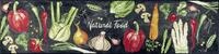 wash+dry Fu&szlig;matte, Natural Food 60x240cm, innen, waschbar, bunt