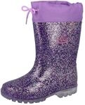 Lico Unisex Kinder Powerlight W Blinky Gummistiefel, Lila Pink Silber, 21 EU