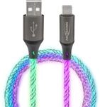 ANSMANN Ladekabel 100 cm USB-A auf USB Typ C mit coolem, pulsierendem