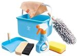 Hape Spielzeug-Putzset mit Eimer - Kinder-Rollenspiel, Reinigungs-Spielzeug,