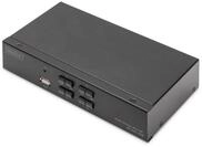 DIGITUS Displayport KVM-Switch &ndash; 4-Port Single-Display &ndash; 4 PC 1 Monitor &ndash; 1x