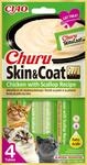 INABA Churu Skin & Coat - P&uuml;rierter Huhn und Jakobsmuschel - Omega 3 & 6 und...