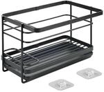 METALTEX Sp&uuml;lbecken Organizer LAVA Line, f&uuml;r die Wand, ohne Bohren, schwarz,...