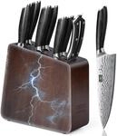 HOSHANHO 8-teiliges Messerset mit Magnetblock, Ultrascharfer Messerblock aus