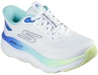 Skechers Max Run-Sneaker f&uuml;r Damen, Wei&szlig;es Textil-Multi-Besatz, 39 EU