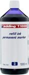 edding T 1000 Nachf&uuml;lltinte Permanentmarker - blau - 1000 ml | zum schnellen