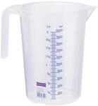 h&uuml;nersdorff Messbecher 2l | Polypropylen (PP) | bruchsicher und