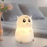 ANSMANN Nachtlicht Kinder, Tier Lampe, Hamster aus Silikon, wiederaufladbar,...