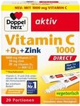 Doppelherz Vitamin C 1000, D3 und Zink DIRECT - Blutorangen-Geschmack |...