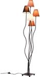 Kare Design Stehleuchte Flexible Mocca Cinque, beige/braun, f&uuml;nf Lampenschirme,