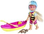 Simba Evi Love Kayak, Spielpuppe Macht eine Kajaktour, mit passender Bekleidung,