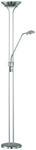 Reality Leuchten Deckenfluter Spock R42292107 in Nickel matt, Fluter inkl. 20 Watt