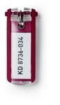 Durable 195703 Schl&uuml;sselanh&auml;nger Key Clip, 6 St&uuml;ck, rot Einheitsgr&ouml;&szlig;e