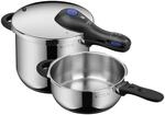 WMF Perfect Plus One Pot Schnellkochtopf Set Induktion 2-teilig, Dampfkochtopf 6,5l +