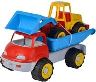 LKW Kipper mit Bagger, Sandspielzeug, 29cm/36cm, Reifen Softmaterial, ab 10...