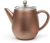 Bredemeijer doppelwandige Edelstahl Teekanne 1.1 Liter - rostbraune Edelstahlkanne