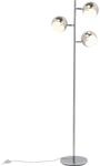 Kare Design Stehleuchte Calotta, Chrom, 151x40x26 cm, Leselampe, Satndleuchte,