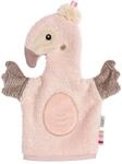 Fehn Waschhandschuh Flamingo &ndash; Baby-Waschlappen mit Tiermotiv | F&uuml;r fr&ouml;hlichen