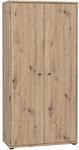 FORTE TEMPRA 2 Kommode mit 2 T&uuml;ren, Holzwerkstoff, Artisan Eiche Dekor, (B x H x T)