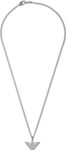 Emporio Armani mens Necklace, Edelstahl, Silver, Length: 525mm, Width: 24mm