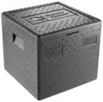 thermohauser EPP-Thermobox Pizza schwarz mit Deckel - 37,5 Liter - 41 x 41 x 36...