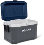 Igloo Maxcold 54 Passiv-K&uuml;hlbox, hochwertig Thermobox 51 Liter, Grau,