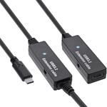 InLine USB 3.2 Gen.1 Aktiv-Verl&auml;ngerung, USB-C Stecker an USB-C Buchse,