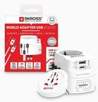 SKROSS PRO Light USB Universeller Reiseadapter in die Welt, Steckdosenadapter...