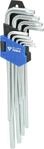 BRILLIANT TOOLS BT044019 Winkelstiftschl&uuml;ssel-Satz, 9-tlg, Torx&reg;-Profil, lang
