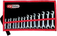 KS Tools 517.1700 Doppel-Maulschl&uuml;sselsatz. 15-teilig mit extrem flachen...