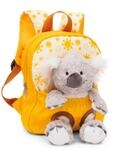 NICI Kinderrucksack gelb 2 in 1 mit Kuscheltier Koala 25cm -...