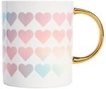 Paris Hilton Stilvolle Herz-Tasse aus Keramik, 450 ml &ndash; Perfekt f&uuml;r Kaffee &...