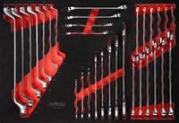 KS Tools 811.0031 Schraubenschl&uuml;ssel-Satz in Schaumstoffeinlage, 31-tlg, Zoll