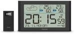 Wetterstation "Sylt", mit Au&szlig;ensensor, Funk, Wecker, Schwarz