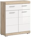 xonox.home - Standschrank breit Lambada 74x88x31 cm in Sonoma Eiche hell und...