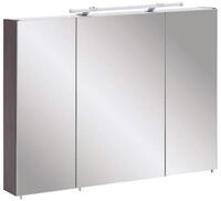 Schildmeyer Trient Spiegelschrank, Holzdekor, Esche grau Dekor, 90.0 x 16.0 x...