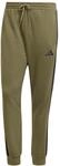 adidas Herren Essential Three Stripes Fleece Pants, Olive strata/Black, L
